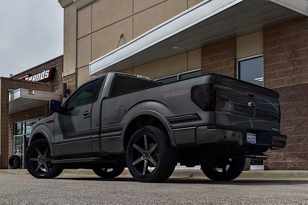 Ford F-150 with KMC Wheels KM704 DISTRICT TRUCK